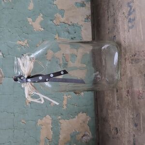 Vintage glass milk jug